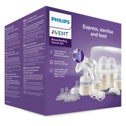 PHILIPS AVENT Starterset Manuelle Milchpumpe Natural Motion SCD430/50* Milchpumpen