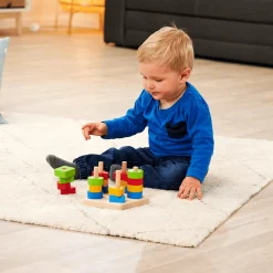 Eichhorn Steck- und Sortierplatte*Kinder Lernspielzeug|Holzspielzeug