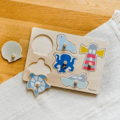 KINDSGUT Steckpuzzle Ozean*Kinder Lernspielzeug|Holzspielzeug