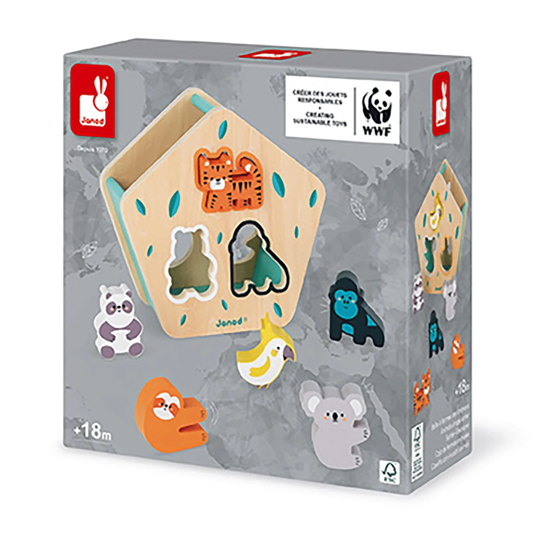 Janod Steckspiel Tiere*Kinder Lernspielzeug|Holzspielzeug