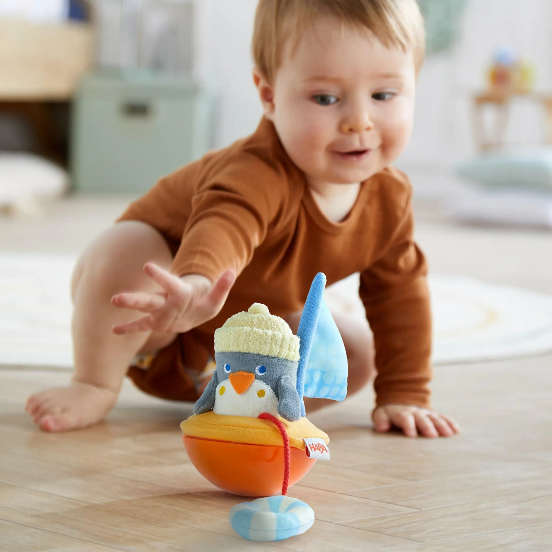 HABA Stehauffigur Pinguin*Kinder Lernspielzeug