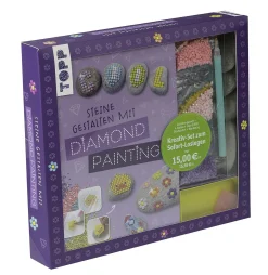 frechverlag Steine gestalten mit Diamond Painting*Kinder Malen & Kneten