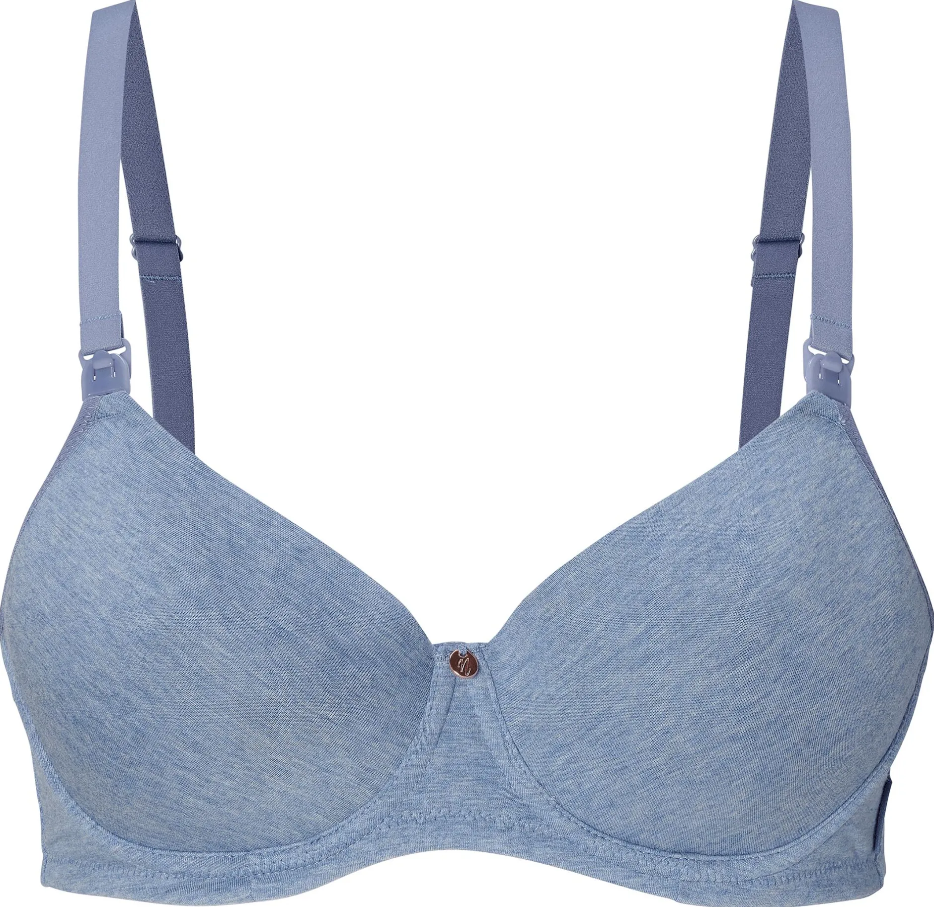 noppies Still-BH Cotton Light Blue Melange B* Stillzeit & Rückbildung|Still-Bh´S