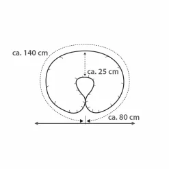 THERALINE Stillkissen Wynnie Sterne Cappucino* Stillkissen|Stillkissen