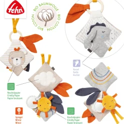 fehn Stoffbuch Esel & Teddy*Kinder Kinderbücher