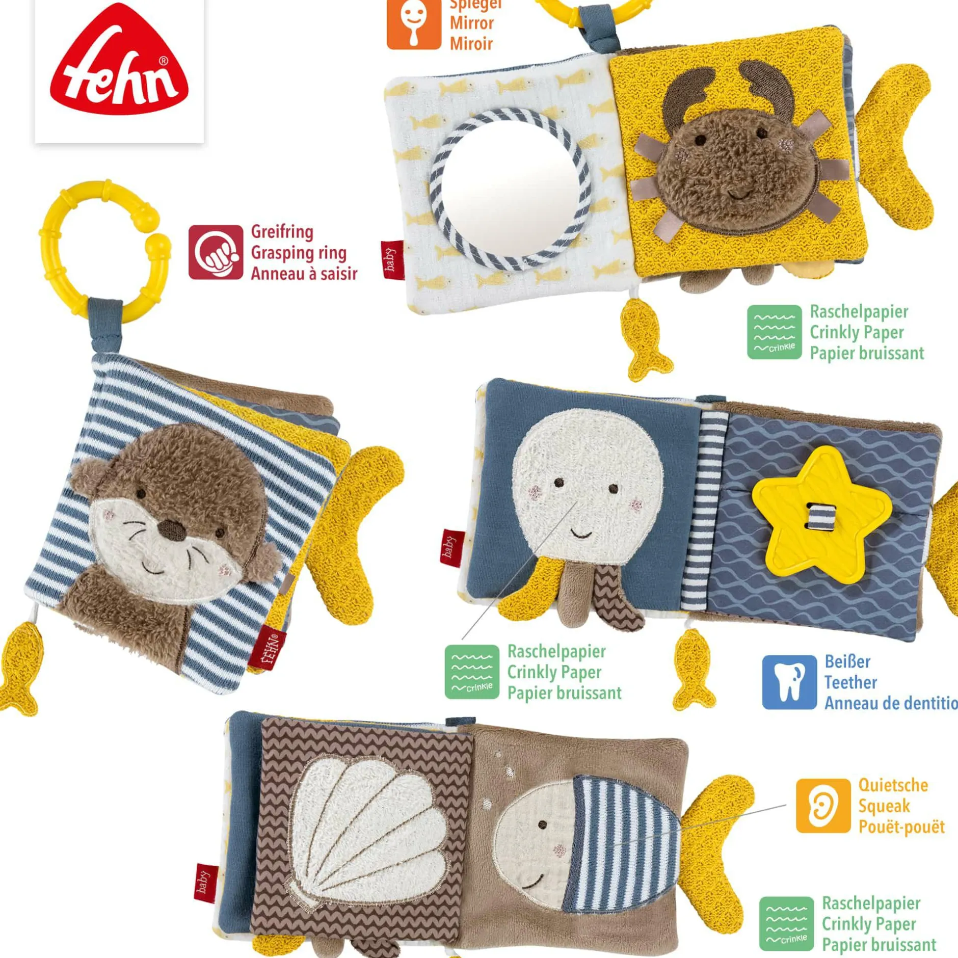fehn Stoffbuch Otter Theo*Kinder Kinderbücher
