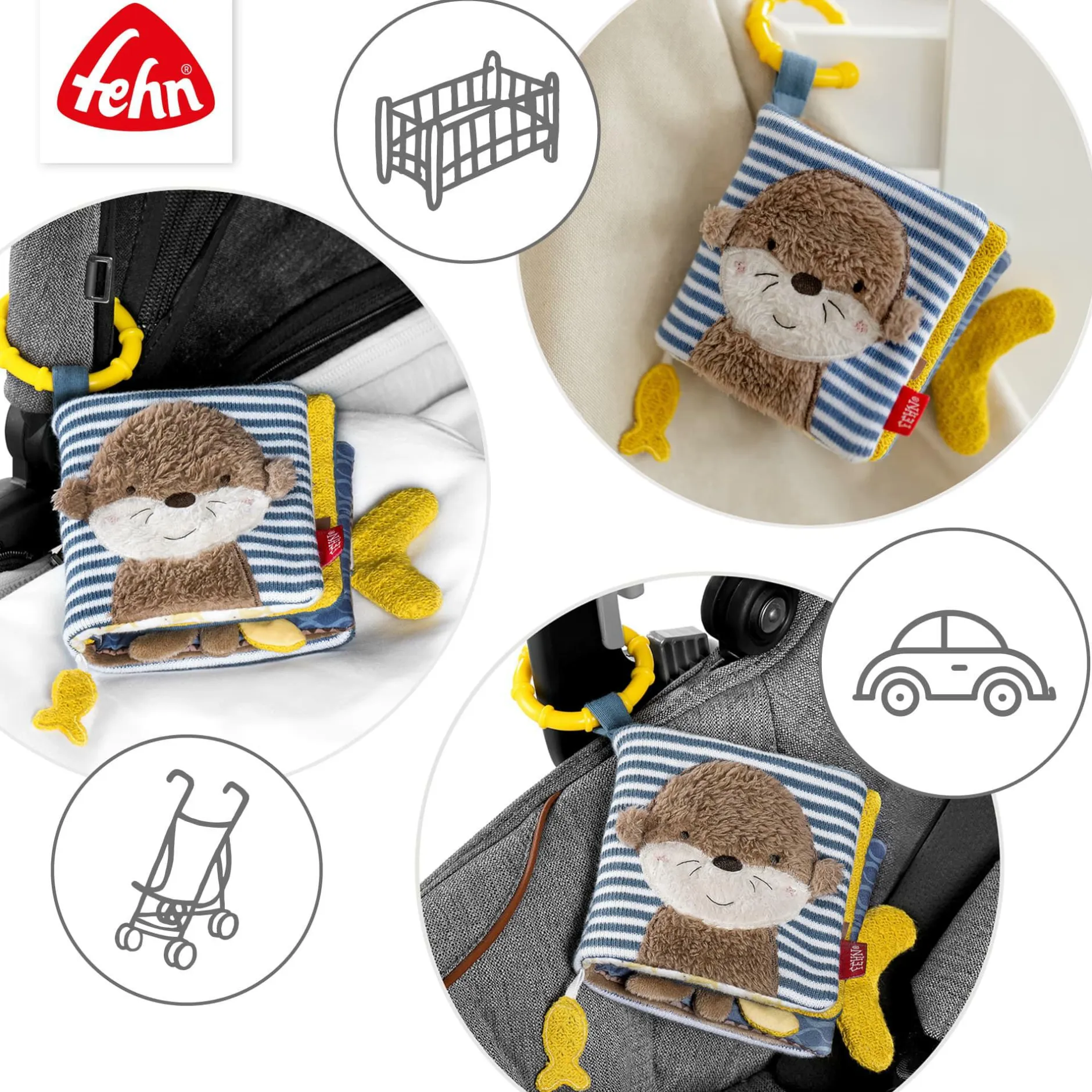fehn Stoffbuch Otter Theo*Kinder Kinderbücher