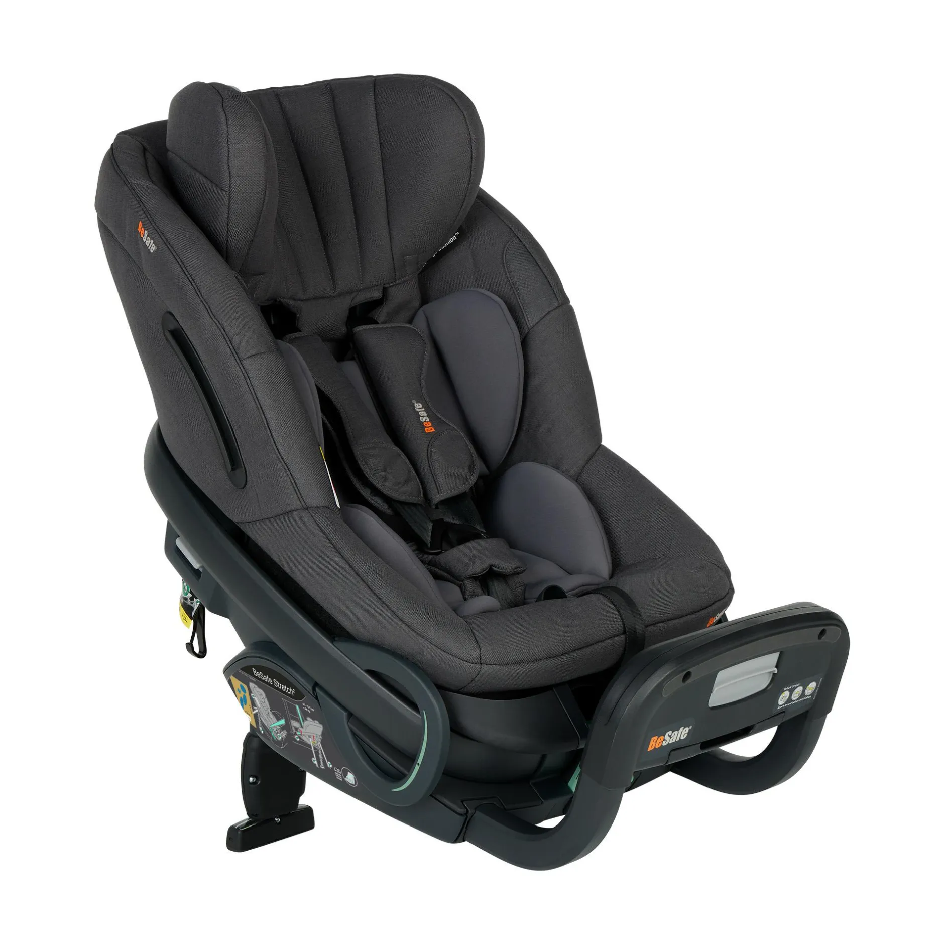 BeSafe Stretch² Dark Grey Melange*Kinder Kindersitze 9-36 Kg, Gruppe 1/2/3