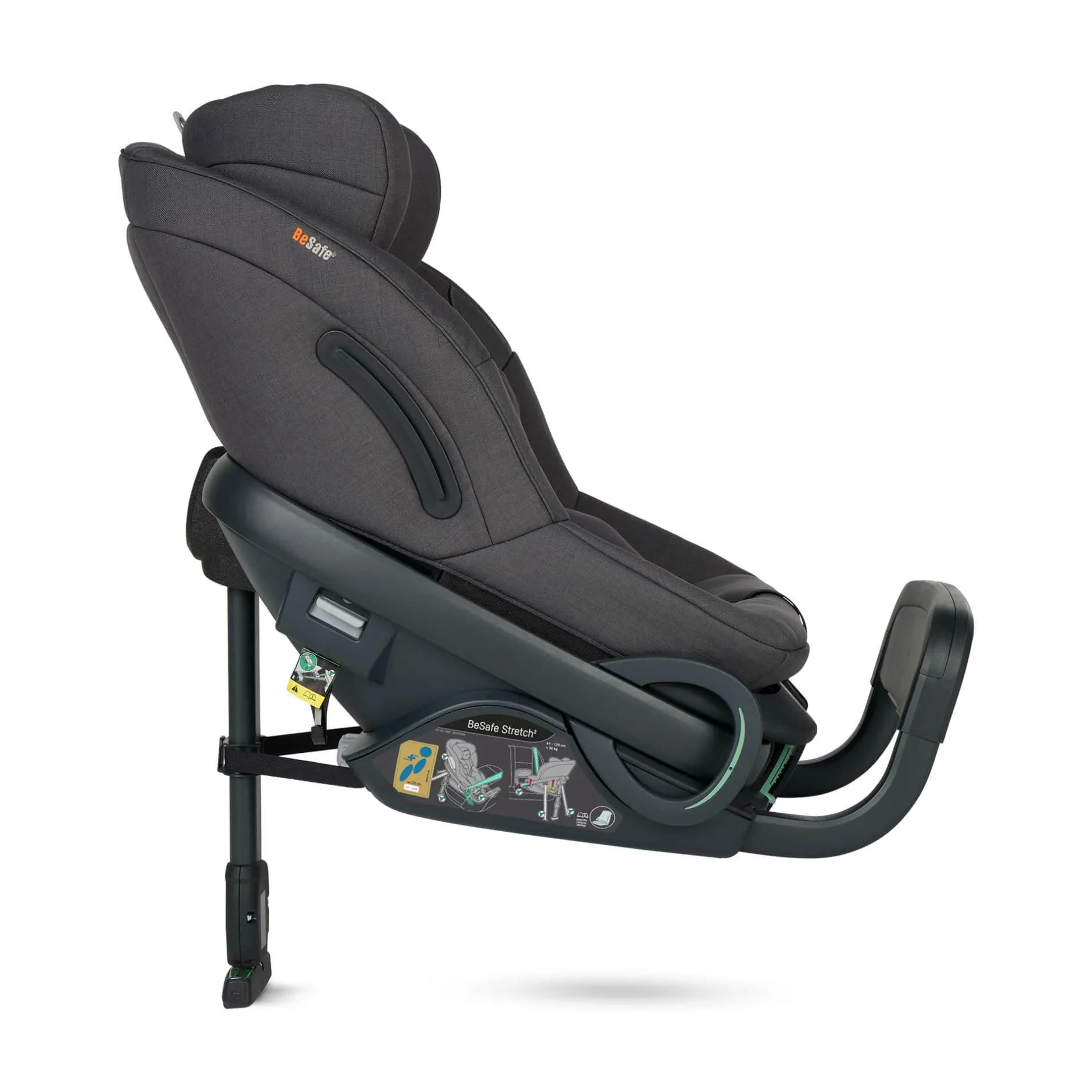 BeSafe Stretch² Dark Grey Melange*Kinder Kindersitze 9-36 Kg, Gruppe 1/2/3