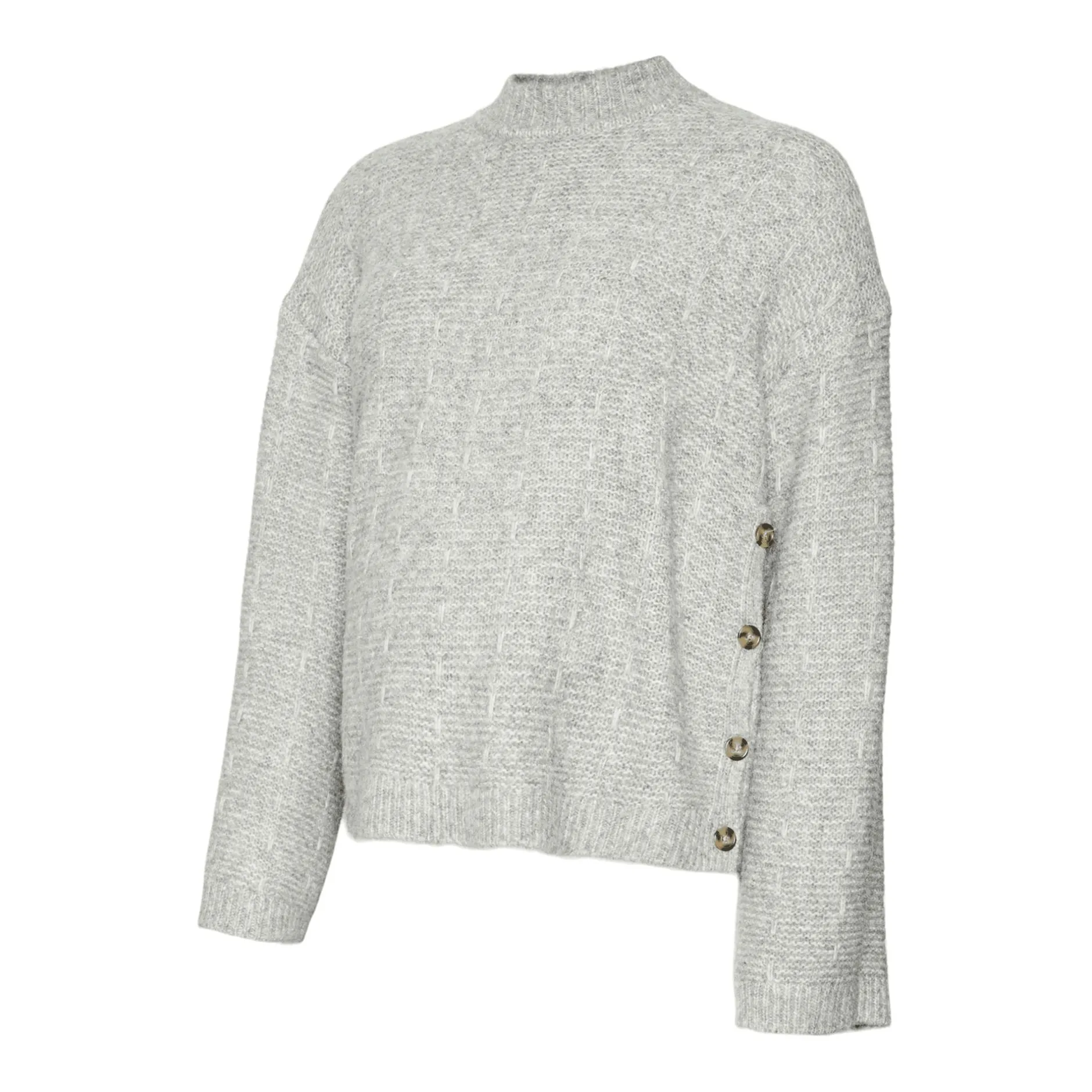 Mamalicious Strickpullover Medium Grey Melange* Umstandsoberteile