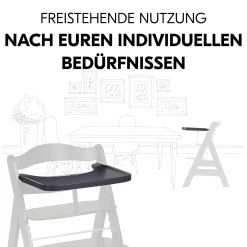 hauck Tablett Alpha Dark Grey* Hochstuhl Zubehör
