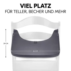 hauck Tablett Alpha Dark Grey* Hochstuhl Zubehör