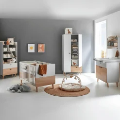 Arthur Berndt 3-teiliges Babyzimmer Lovis mit Kommodenfüßen 85 cm für die schmale Wickelkommode* Babyzimmer Sets