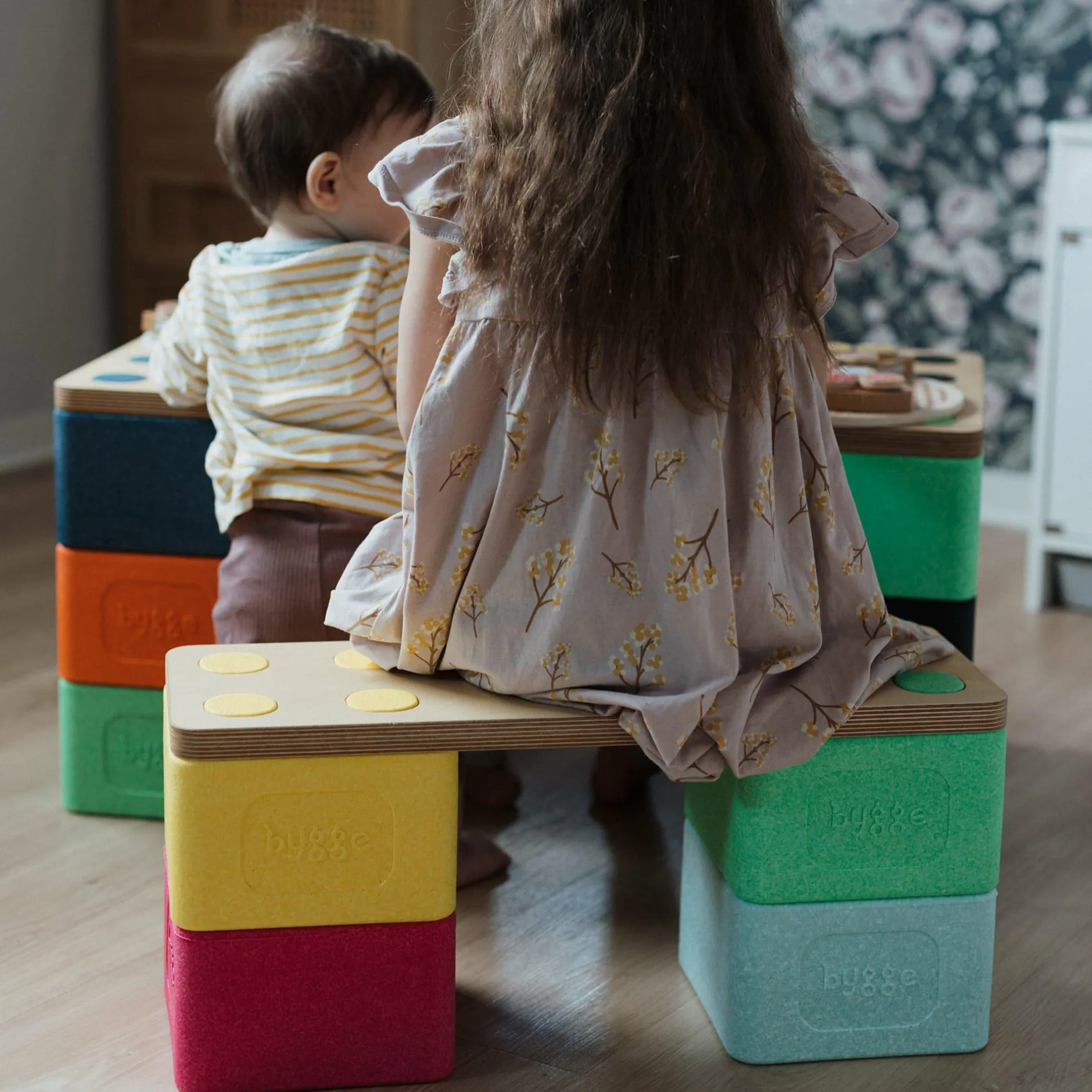 Bygge 4-teiliges Ergänzungsset LILLE FEST Josse*Kinder Konstruktionsspielzeug