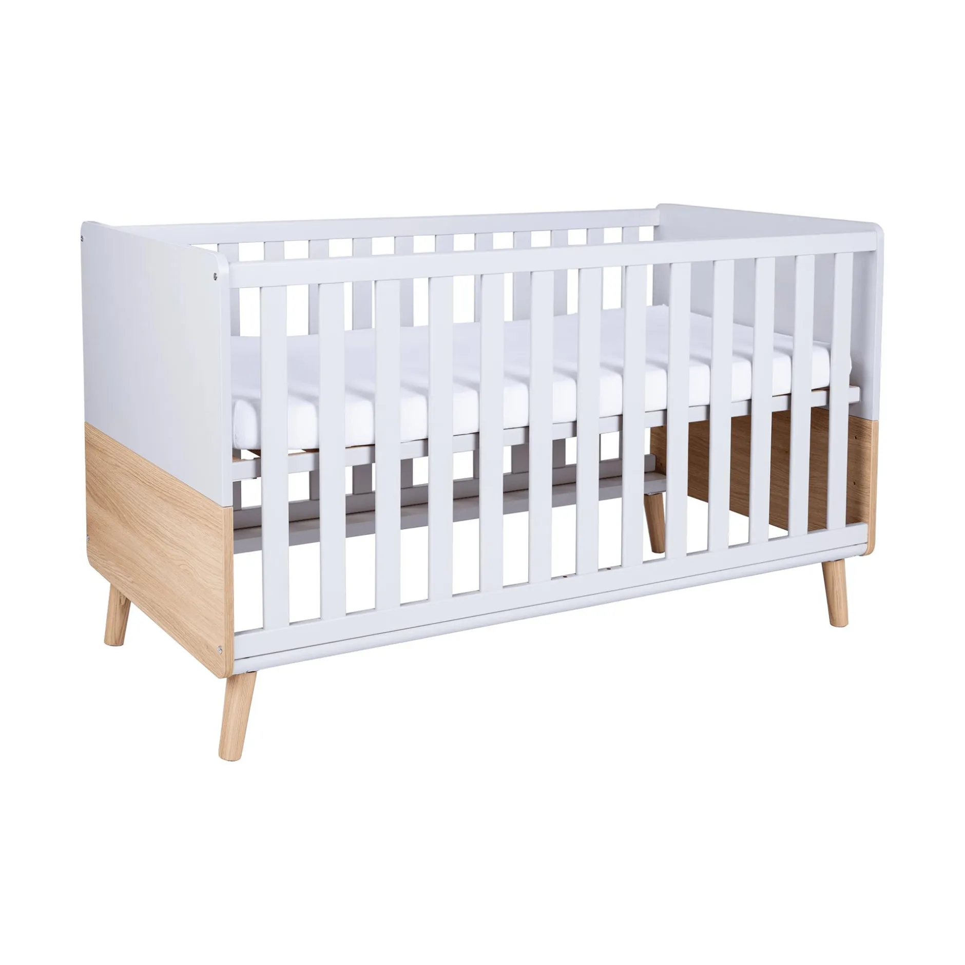 Arthur Berndt 2-teiliges Spar-Set Babyzimmer Lovis mit Kommodenfüßen 92 cm für die schmale Wickelkommode* Babyzimmer Sets