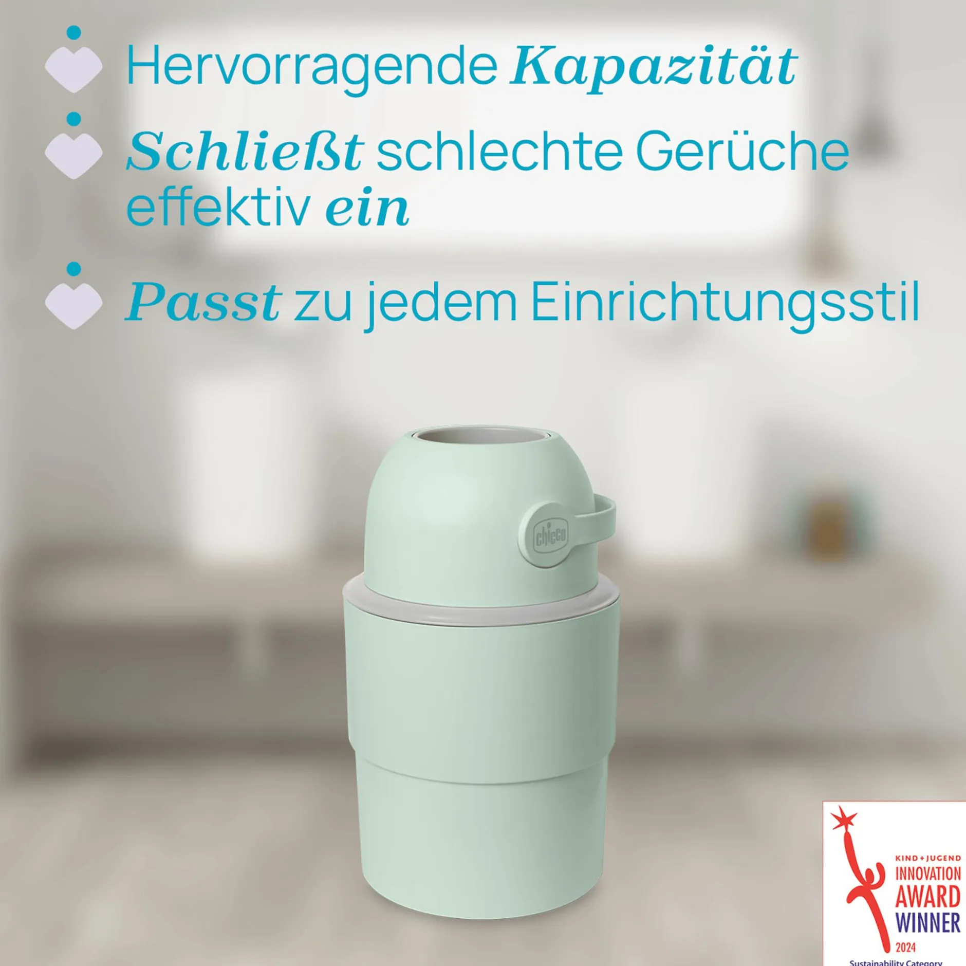 chicco Teleskop Windeleimer Odour Off Tundra* Windeleimer