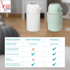 chicco Teleskop Windeleimer Odour Off Tundra* Windeleimer