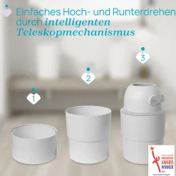 chicco Teleskop Windeleimer Odour Off Winter Clouds* Windeleimer