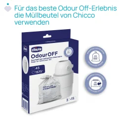 chicco Teleskop Windeleimer Odour Off White* Windeleimer