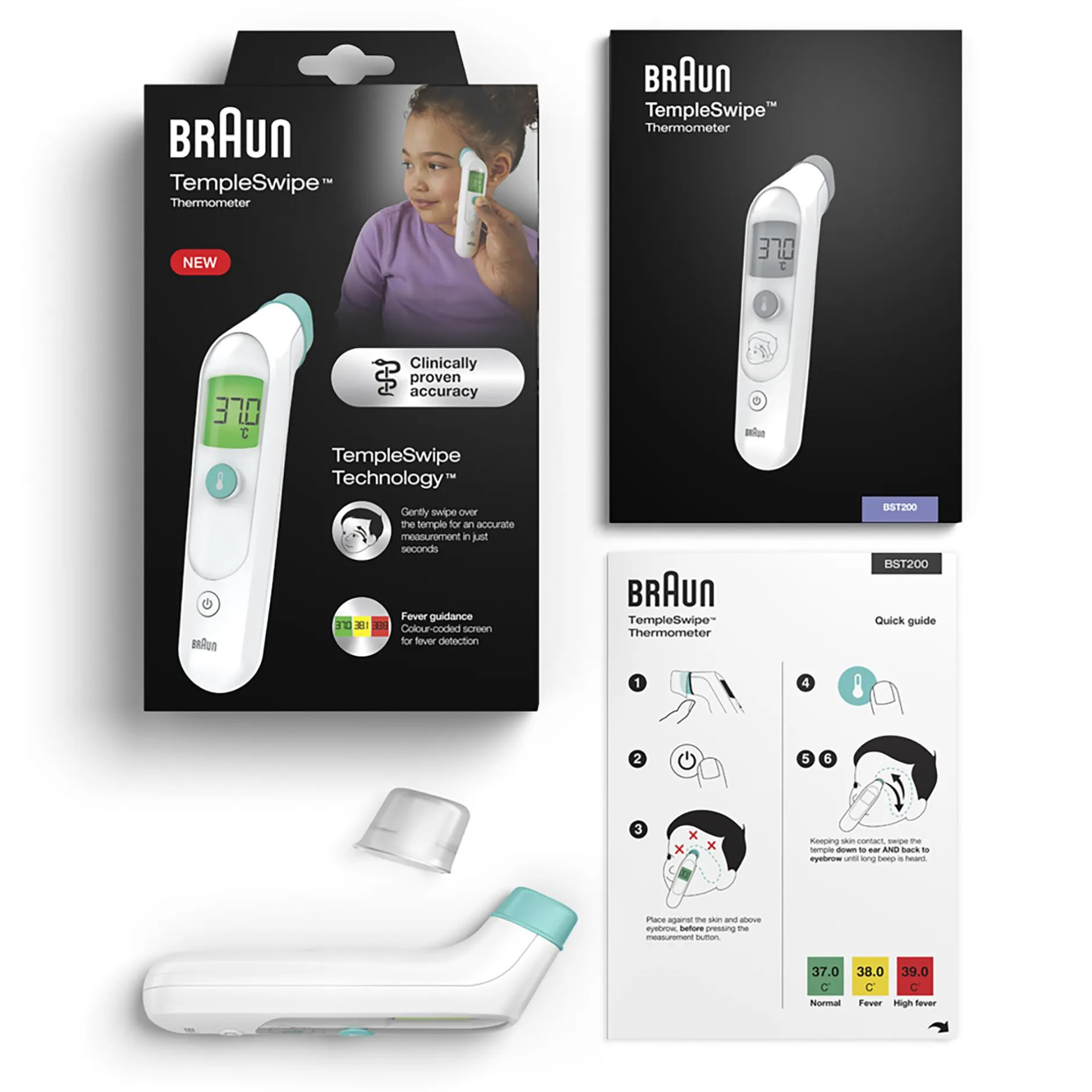 BRAUN TempleSwipe™ Stirn-Thermometer* Hausapotheke