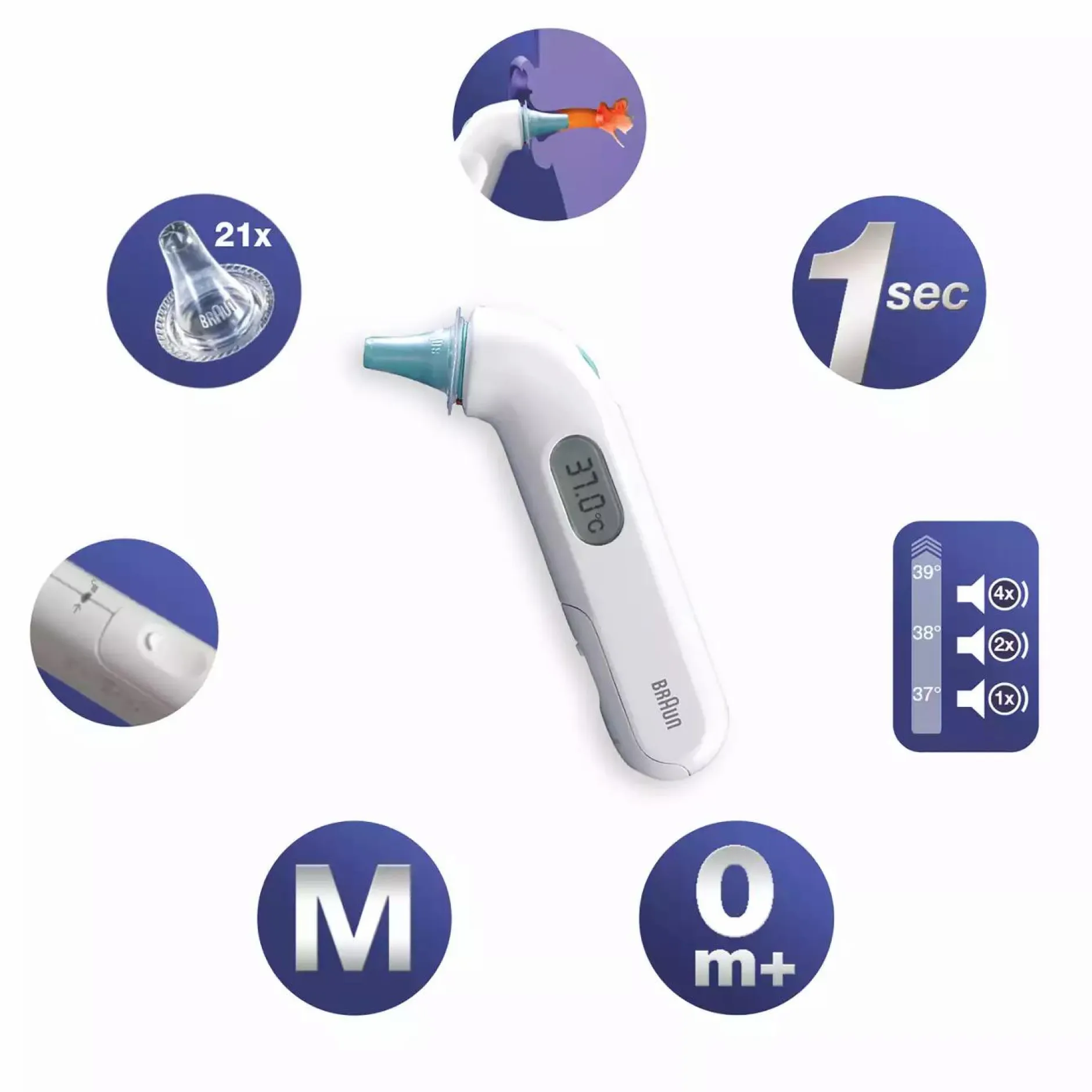 BRAUN ThermoScan® 3 Infrarot-Ohrthermometer* Hausapotheke