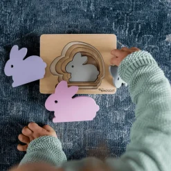 KINDSGUT Tier-Puzzle Hase*Kinder Lernspielzeug|Holzspielzeug