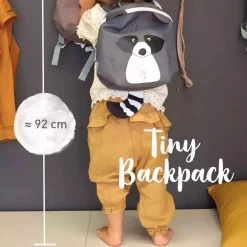 Lu00c4SSIG Tiny Backpack About Friends Racoon Grey*Kinder Kinderrucksäcke