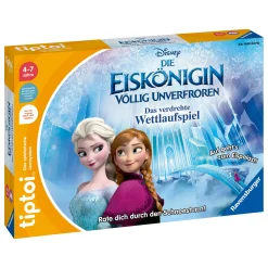 Ravensburger tiptoi® Disney Die Eiskönigin - Völlig unverfroren: Das verdrehte Wettlaufspiel*Kinder Lernspielzeug|Spielzeug Ab 4 Jahren