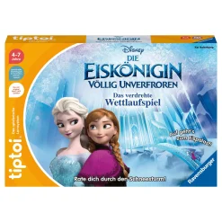 Ravensburger tiptoi® Disney Die Eiskönigin - Völlig unverfroren: Das verdrehte Wettlaufspiel*Kinder Lernspielzeug|Spielzeug Ab 4 Jahren