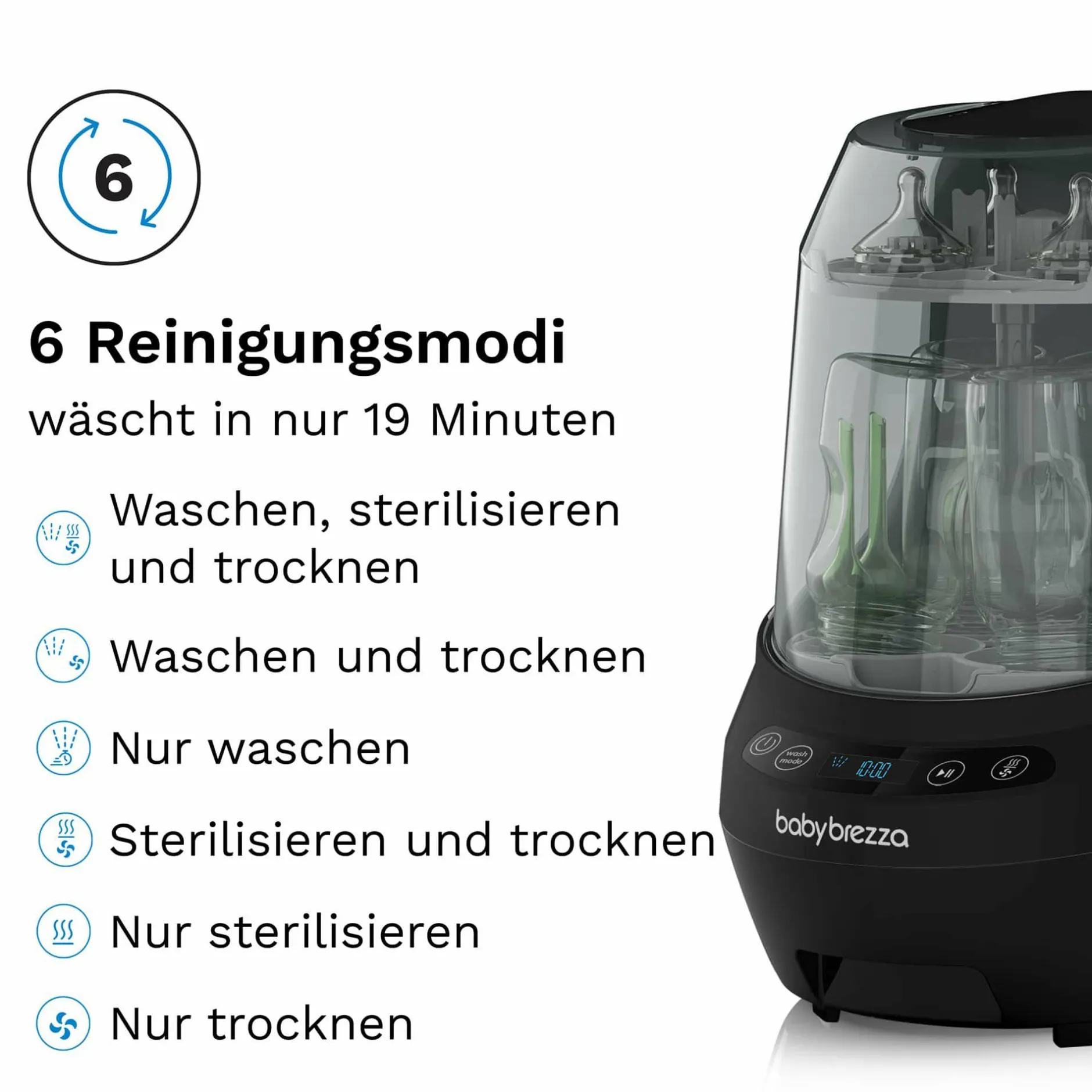 babybrezza Tischspülmaschine Bottle Washer Pro* Vaporisatoren