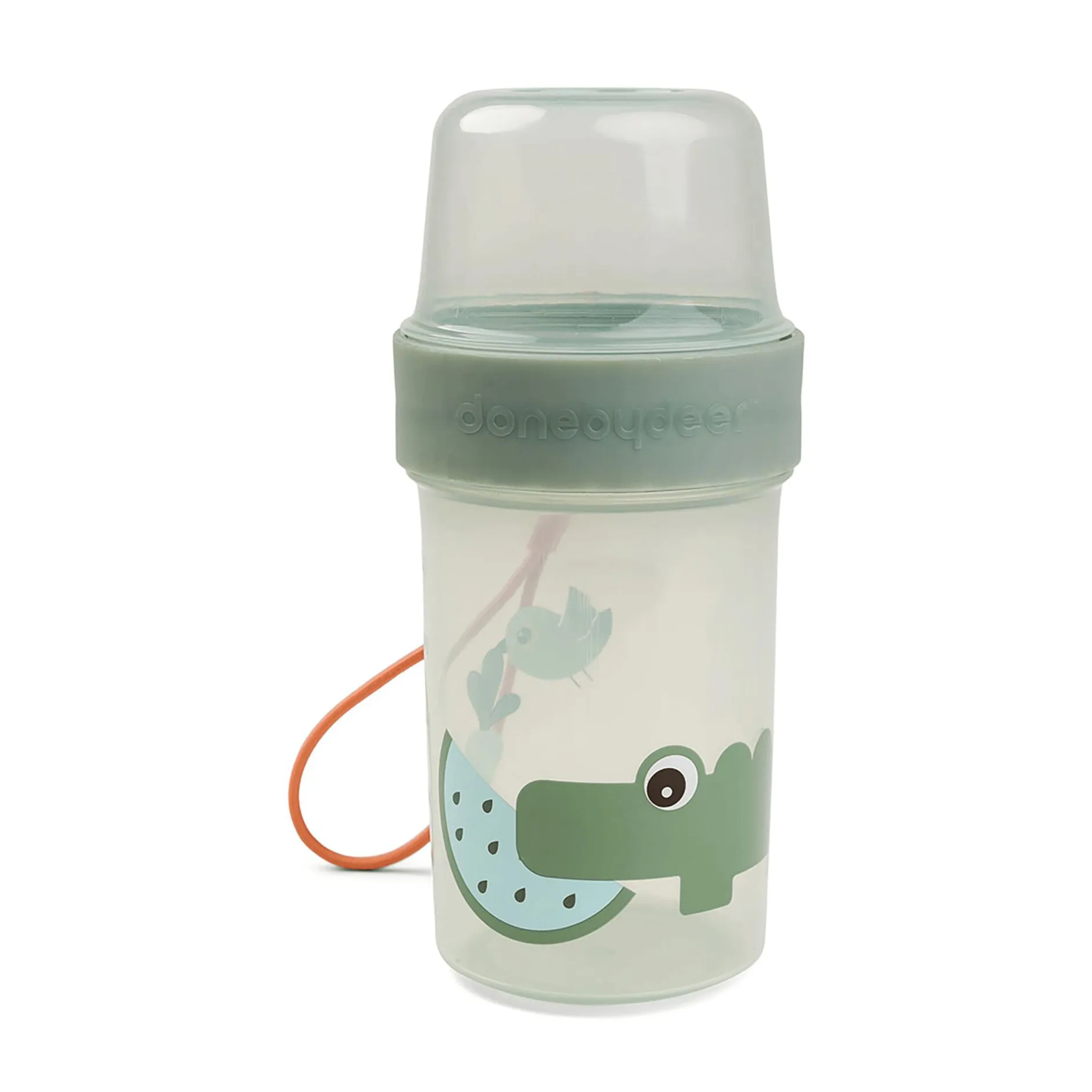 done by deer To Go 2-Wege-Snackbehälter L Croco* Nahrungsbehälter