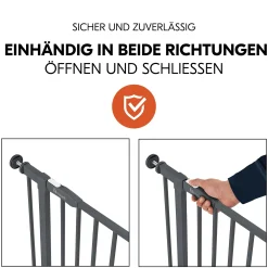 hauck Tür- & Treppenschutzgitter Open N Stop 2 Dark Grey 75-80 cm* Tür- & Treppenschutzgitter
