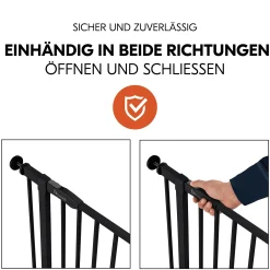 hauck Tür- & Treppenschutzgitter Open N Stop 2 Black 75-80 cm* Tür- & Treppenschutzgitter