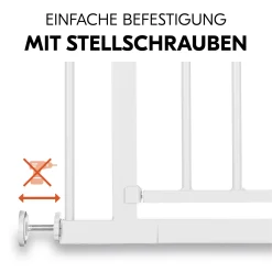 hauck Tür- & Treppenschutzgitter Open N Stop 2 White 75-80 cm* Tür- & Treppenschutzgitter