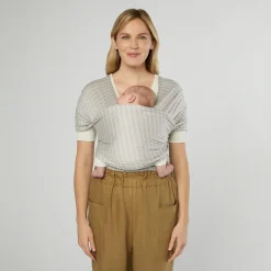 ERGObaby Tragetuch Aura Grey Stripes 100 % Tencel Lyocell* Tragetücher