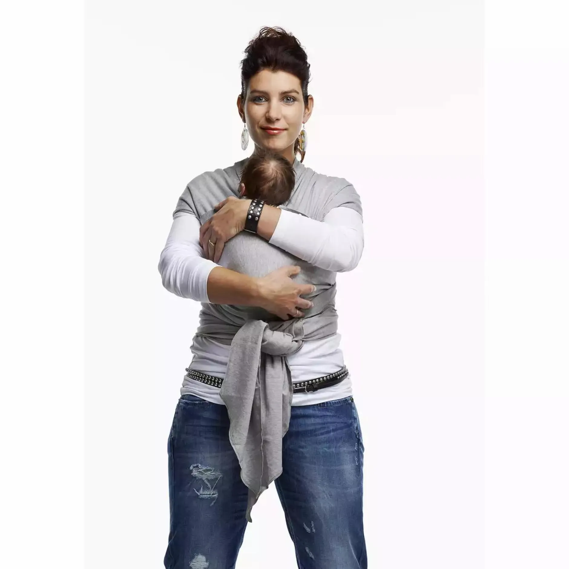 BYKAY Tragetuch Stretchy Wrap Grey Melange* Tragetücher