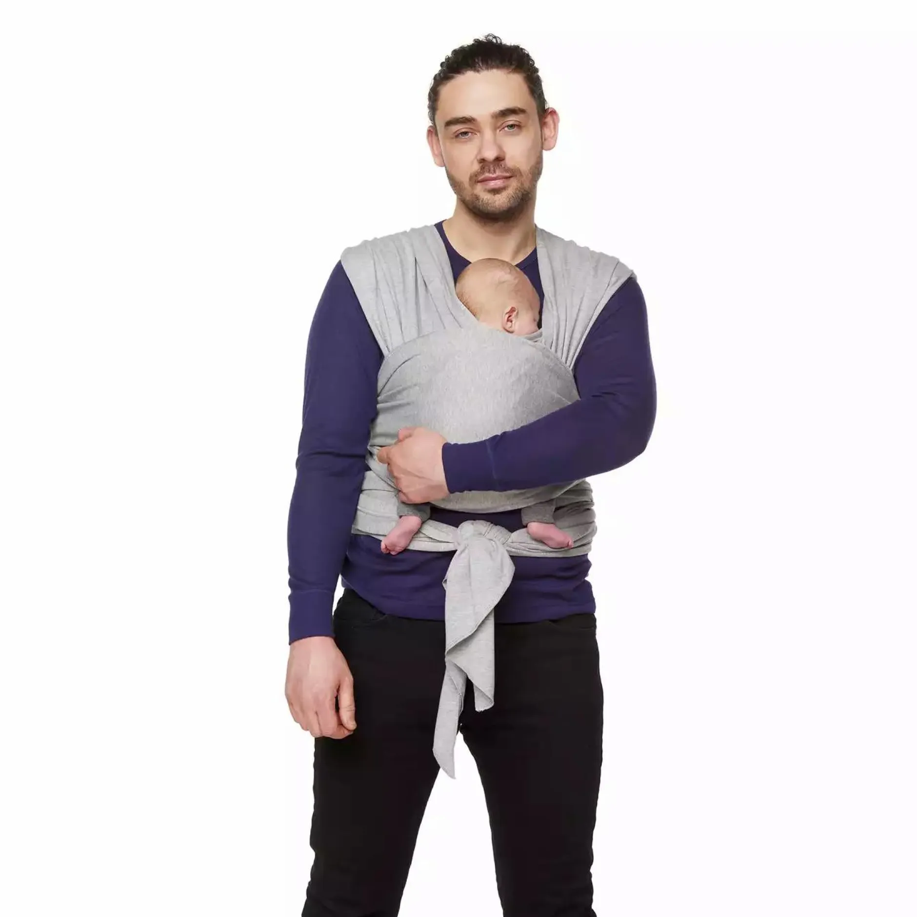 BYKAY Tragetuch Stretchy Wrap Grey Melange* Tragetücher
