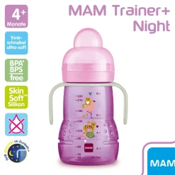 MAM Trainer+ Night Schildkröte 220ml* Flaschen & Sauger