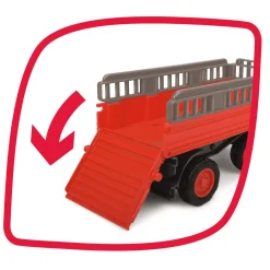 DICKIE TOYS Traktor ABC Massey Ferguson Animal Trailer*Kinder Lernspielzeug