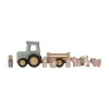 LITTLE DUTCH Traktor mit Anhänger Little Farm*Kinder Holzspielzeug
