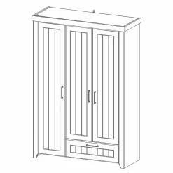 roba 3-türiger Kleiderschrank Ella* Kleiderschränke
