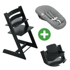 STOKKE Trio Set Tripp Trapp® Buche Black* Treppenhochstühle