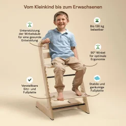 STOKKE Trio Set Tripp Trapp® Buche Natural* Treppenhochstühle