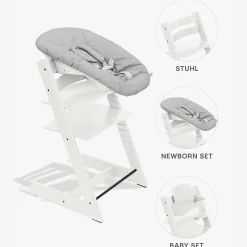 STOKKE Trio Set Tripp Trapp® Buche White* Treppenhochstühle