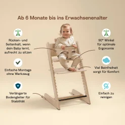 STOKKE Trio Set Tripp Trapp® Buche White* Treppenhochstühle