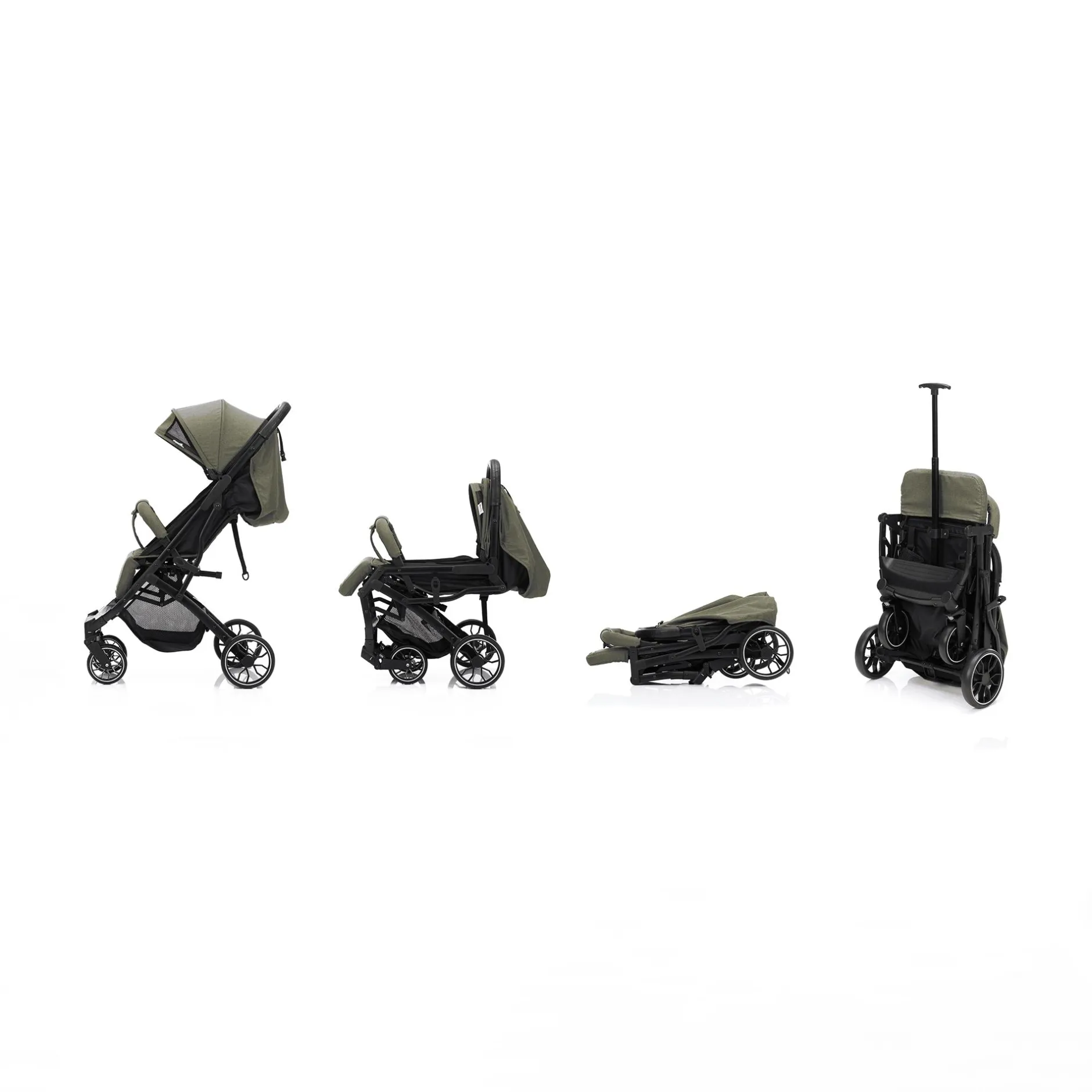 LITTLE ONE Trip Plus Green Melange*Kinder Buggys
