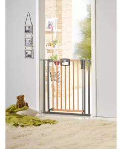 Geuther Türschutzgitter Easylock Wood Plus 80,5 - 88,5 cm* Tür- & Treppenschutzgitter