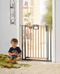 Geuther Türschutzgitter Easylock Wood Plus 68 - 76 cm* Tür- & Treppenschutzgitter