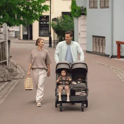 nuna TRVL dubl Caviar*Kinder Zwillingswagen & Geschwisterwagen