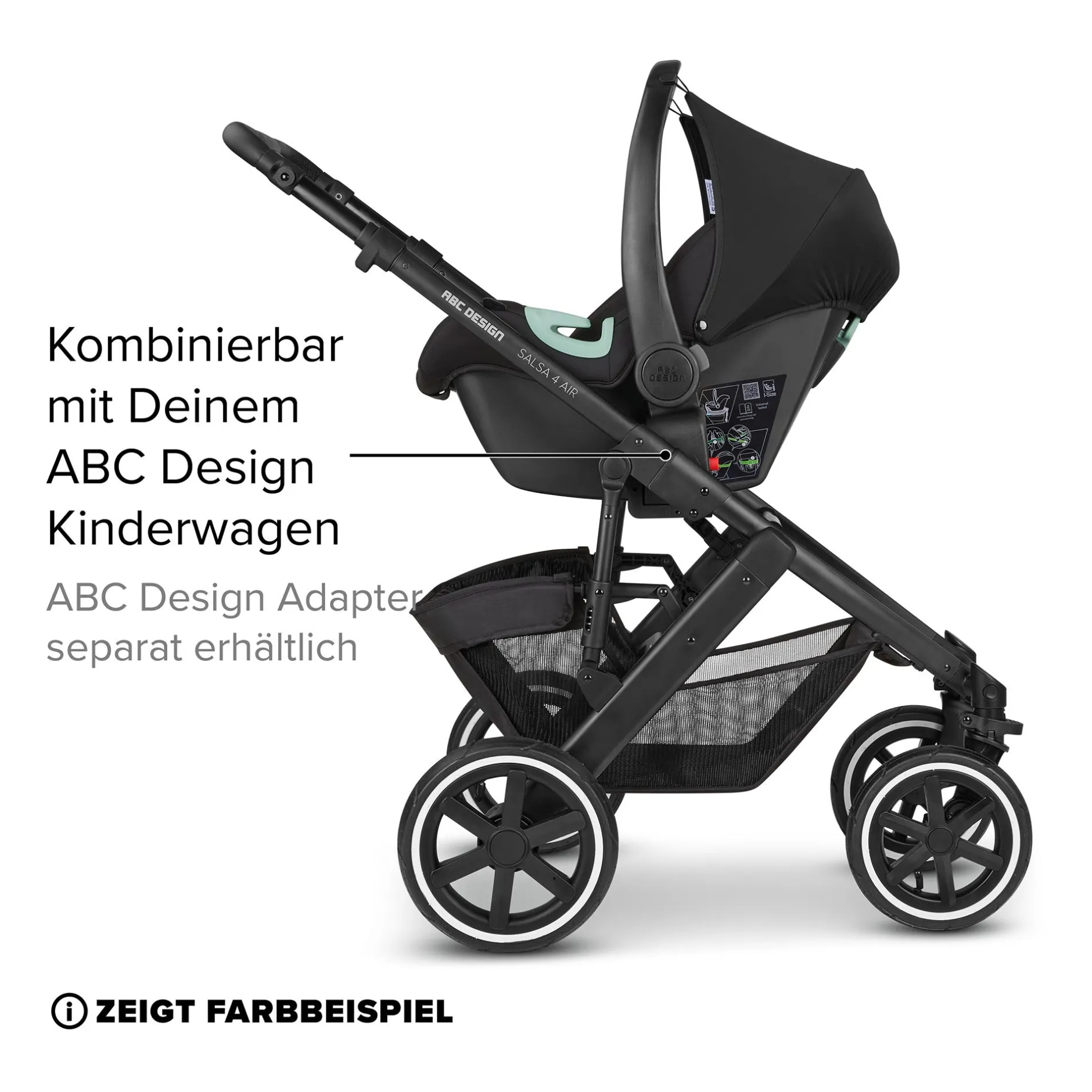ABC DESIGN Tulip i-Size Graphite*Kinder Babyschalen 0-13 Kg, Gruppe 0+